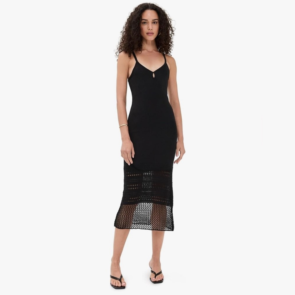 Z Supply | Callahan Midi Dress | Black Crochet